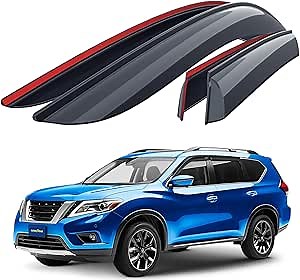 Amazon.com: Goodyear Shatterproof Window Deflectors for Nissan Pathfinder 2013-2020, Tape-on Rain Guards, Window Visors, Vent Deflector Visor, Car Accessories, 4 pcs. - GY003243 : Everything Else