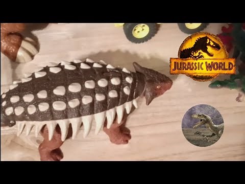 Mattel 2022 Jurassic World Dominion Roar Strikers Ankylosaurus Toy Review