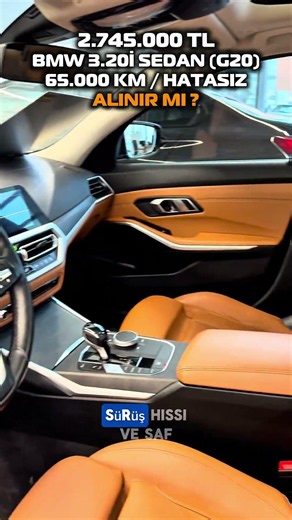 🚨 IS THE BMW 320i (G20) WORTH IT FOR 2,745,000 TL? 😳 Flawless Premium Sedan at 65,000 KM!