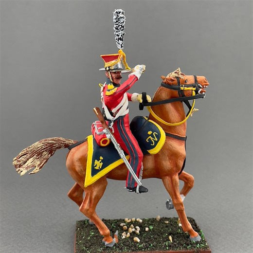 Napoleonic Red Lancers Figure, Painted Napoleonic Miniature 1/30 Scale, Metal Toy Soldier, Napoleonic Figurine on Horse VID SOLDIERS - Etsy