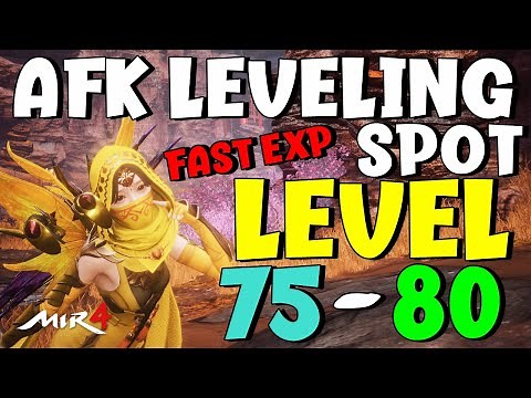 MIR4 | AFK LEVELING SPOT | LEVEL 75 - 80 | FAST EXP | 10K HP MOBS