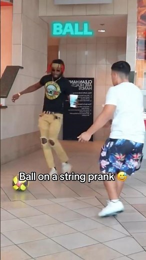 Ball on a string prank
