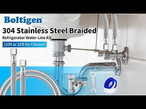 How to Install a Refrigerator Water Line THE RIGHT WAY Leak Proof Ice Maker Kit