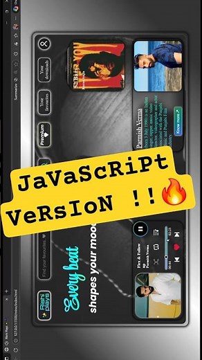 Built a Functional Music Player in JavaScript 🔥🎧