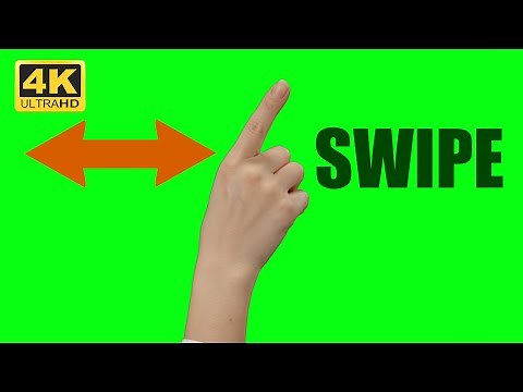 Female Finger Making Swiping Gestures | Free Green Screen 4K 🟢