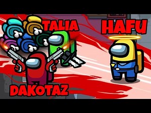 Pacifist Hafu's Imposter Partners go on a RAMPAGE and Carry Her! | Among Us