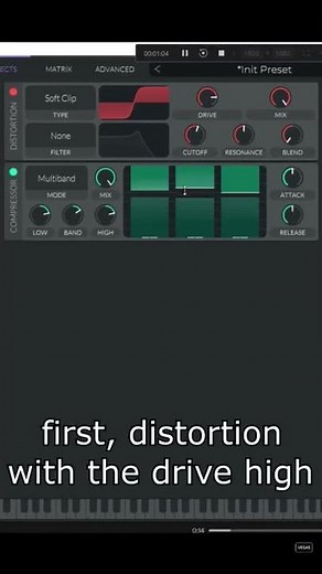 how to QUICKLY make a DnB Growl in Vital - Intermediate sound design tutorial!! #shorts