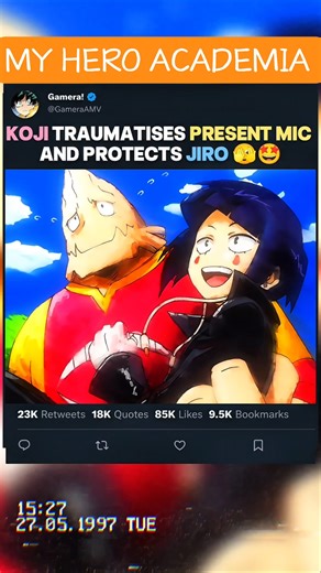 KOJI traumatises PRESENT MIC and protects JIRO 🫣🤩 | #myheroacademia #edit #mha #amv #anime