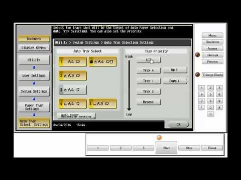 How to change Auto Paper Tray settings