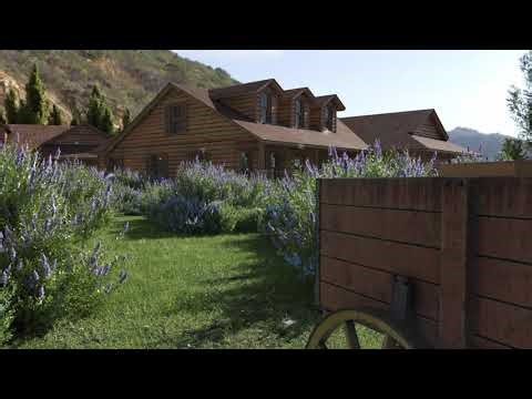 Westland Grass Scene made in Blender