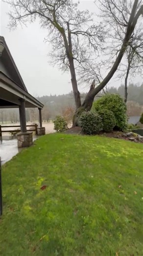 High Cedars Golf Course river flooding at of 11:45am. Look at the rushing water moving over the trail. 😳#puyallupriver #RiverFlooding | Caryn Foundation-Price