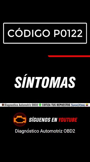Código P0122 OBD2 #mecanicaautomotriz #obd2 #obd2 #obd2scanner #obd #troublecode #codigodefalla #scannerautomotriz #diagnosticoautomotriz