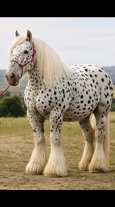 The Majestic Spotted Horse That Will Take Your Breath Away! Witness the sheer majesty of this beautiful spotted draft horse! With its striking coat pattern and incredible leg feathers, this gentle giant truly commands attention. Drop a LIKE if you agree it's one of the most magnificent horses you've ever seen! ​#SpottedHorse #DrumHorse #GypsyVanner #FeatheredHorse #DraftHorse #HorseLover #HorseLife #EquineBeauty #MajesticHorse #BeautifulHorse #HorseOfTheDay #MustSeeHorse #AnimalLover #HorseVideo