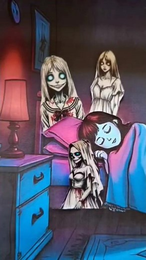 #shorts Bedroom Of the Wraith Lurking Behind #wraiths #wraithcore #curtaincreep