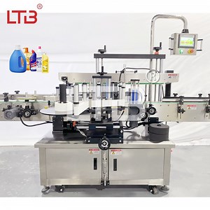 [Hot Item] Factory Price Automatic Labeller Food Beverage Detergent Double-Side Labeling Automatic Round Bottle Applicator Pharmaceutical Grade Equipment