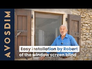 How do I install a mosquito screen on a window?