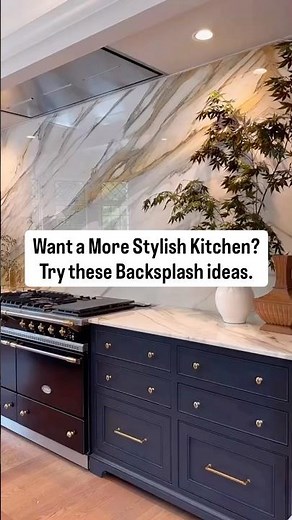 Kitchen backsplashes are becoming the highlight of modern kitchens. #kitchen
