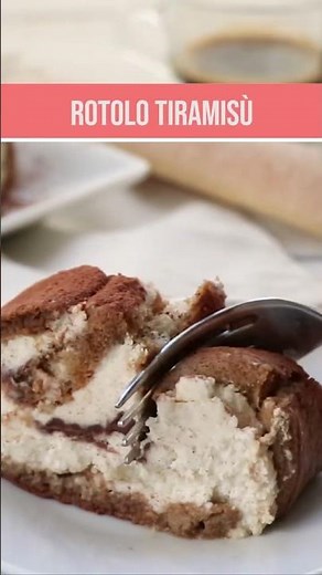 Tiramisu roll, creamy, super easy, a holiday dessert - Christmas recipe #recipes #christmasdesserts