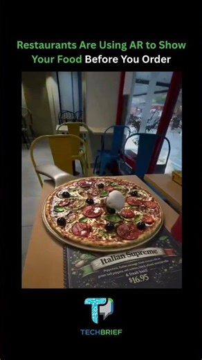 Restaurants are now using AR to show their menu's #ai #augmentedreality #technews