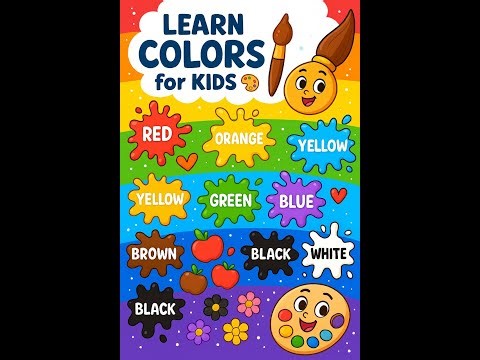 🎨 Learn Colors for Kids Fun Color Learning with Paint Splashes