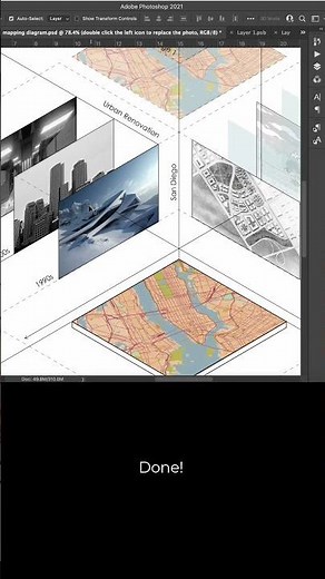 Axon mapping diagram in one minute. #architecturemapping #urbandesign #landscapearchitecture