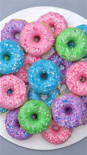 Soft Donuts with Rich Chocolate Glaze 🍫✨ #shorts #dessert #food