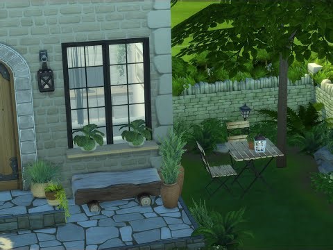 #thesims4 speedbuild mediterranean tiny house CC