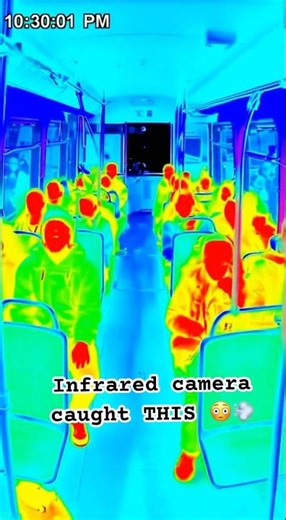 Caught on Bus Camera: The Funny Infrared Alert 💨😂 #funny #shorts #caughtoncamera #buscamera