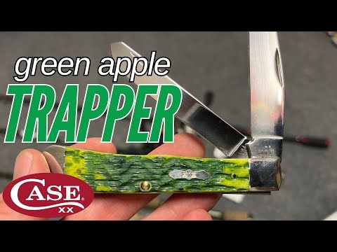 Unboxing Case 27860 Trapper Green Apple Bone