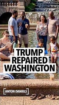 People are amazed Trump fixed the fountains in Washington, D.C. and made the entire city safe again
