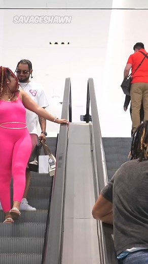 touching random people on the escalator! 😂 | Team Savageshawn