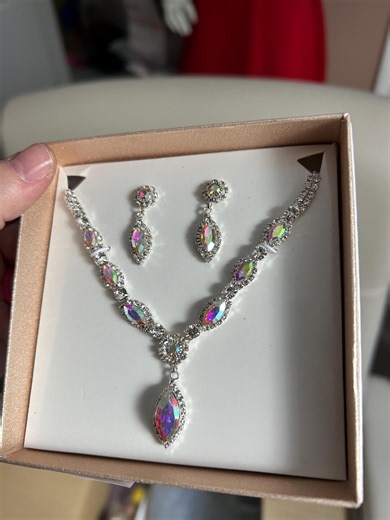 Vintage Aurora Borealis Crystal Choker: 1960s Silver Necklace - Etsy