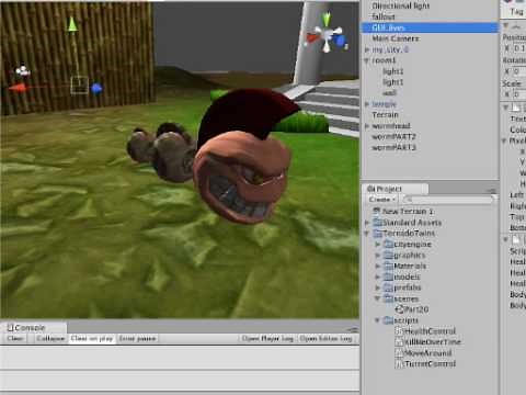 #21 Taking body-parts off your character [Unity3d Game Engine tutorial]