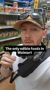 The only edible foods in Walmart. #food #health #groceryshopping | Joshua Daniel Sickenberger