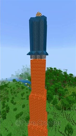 Minecraft Cobblestone Tower HACK 🤯#minecraft #shorts #tiktok