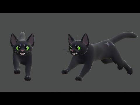 Cat Run Cycle - Learning 3D Animation