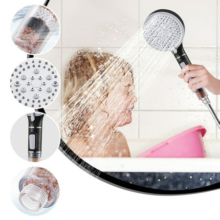 SuoKom with Filtering Function Shower Head - High-Pressure Handheld Showerhead - Hard Water High Pressure 5 Spray Modes Handheld Shower Head for The Elderly, Children - Walmart.ca