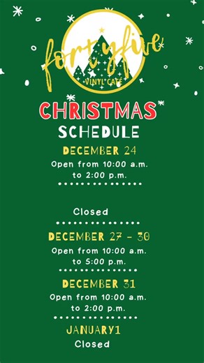 A reminder to those of you heading into York today that we are open as normal this week @fortyfiveuk with the exception of New Year and would love to see you. Come in, rest those legs and entertain your ears with our free play juke box, have a brew or a beer and if you’re not sick of it yet a grilled cheese sandwich! 💛🎸🍺🥪 #vinylcafe #fortyfivevinylcafe #york #listeningroom | FortyFive Vinyl Café