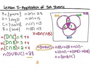 Foundations 30 - Set Theory and Logic - 5 - Application of Set Theory