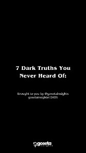 7 Dark Truths You Were Never Told ⚠️ Most people aren’t ready for this… but growth starts with honesty. Money doesn’t change people — it reveals them. Your habits shape your body more than genetics ever will. Discipline, sleep, and movement fix more than endless talking. Kindness without boundaries slowly destroys you. School trains obedience, not real intelligence. Social media doesn’t create insecurity — it exposes it. And the hardest truth? Most people don’t want solutions… they want comfort 
