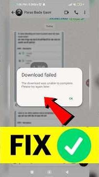 how to fix whatsapp download failed problem | whatsapp not working #whatsapp #techinfo #shorts
