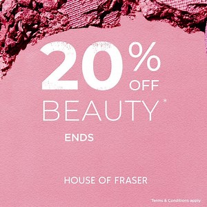 Shop your most wanted beauty buys for less with our 20% off 💄💅 🛒 From foundation to lipstick, eyelash curlers & more Offer ends Sunday Shop Now > https://bit.ly/2XxJGfP | Frasers