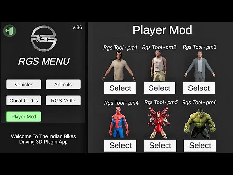 Indian bike driving 3D Plugin App Ka Ek Our New Update Aa Gaya With 6 characters Add In IBD3D🫨,..