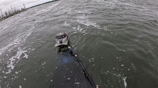 Practicing self rescue in a fully loaded canoe with a gas motor.