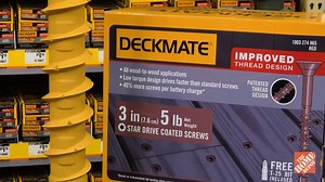 DECKMATE #9 x 3 in. Red Torx Flat-Head Wood Deck Screws (25 lb./1543-Piece) 3DMR25BK