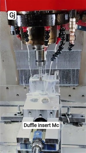 // PLASTIC MOULDING DOUBLE INSERT MACHINE // #gjvmcprograming2575