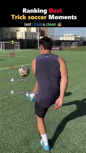 Ranking Best Trick Soccer Moments ⚽️🔥 | #TrickSoccer #FootballSkills #SkillRanking #SoccerShorts
