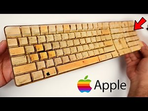 Apple Macintosh Keyboard Restoration - Yellowed Plastic Retrobright ASMR