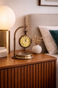 Personalized Vintage Brass Table Clock 4" – Handcrafted Retro Desk Clock, Antique Brass Home Office Decor Tabletop Showpiece - Etsy UK