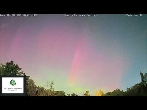 Cheboygan, MI - Aurora Timelapse - September 30th, 2025